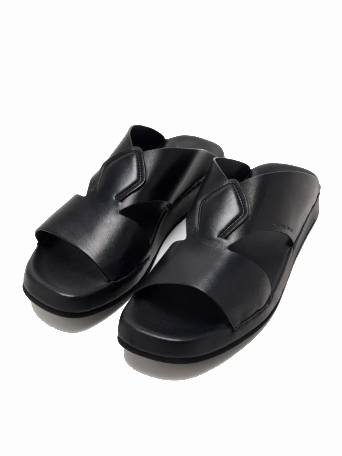 SQUALO -  Men's Calf Leather Sandal (Black)