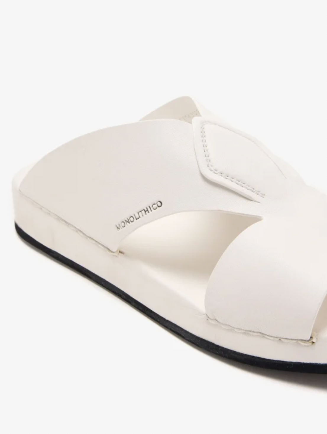 SQUALO - Men's Calf Leather Sandal (White)